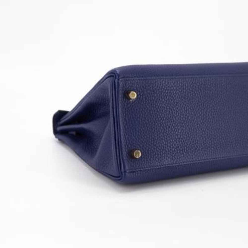 Hermes - Kelly 28 in Encru Blue. BNIB - Picture 2 of 11